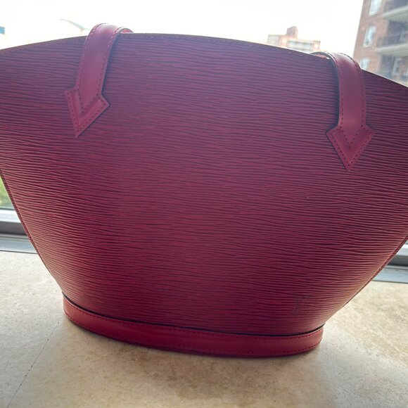 Barely used - Red Louis Vuitton Epi Saint Jacques Shopping GM